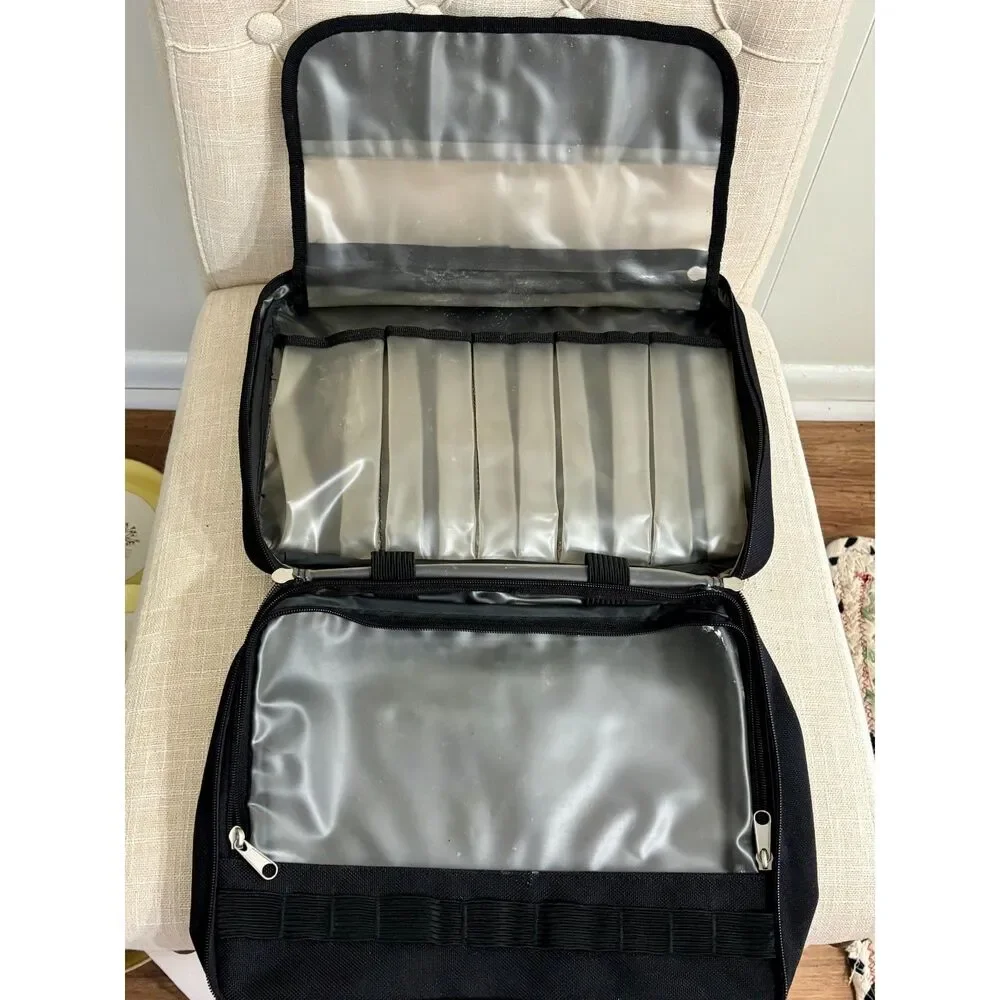 Pierre Cardin Badanco #54 Vintage 90s Black Nylon Overnight Travel Bag 13X9